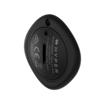 Black Hyper remote control on a white background