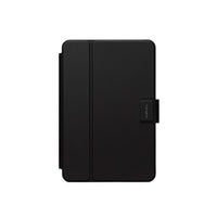 Black tablet case with a brand logo on a white background