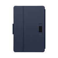 Dark blue tablet case on a white background