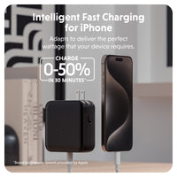 HyperJuice® 100W USB-C GaN Safety Tested Travel Charger - Black