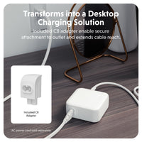 HyperJuice® 70W USB-C GaN Safety Tested Travel Charger - White