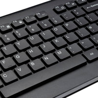 Targus UK Targus® Full-size Wireless Keyboard and Mouse Combo - Black (Nordic) AKM610FR 5063194001821