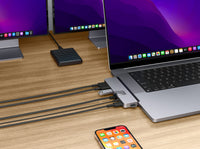 Hyper USB Hubs HyperDrive 7-in-2 Duo Pro USB-C Hub for MacBook Pro 2021 HD575-GRY-GL 6941921148300