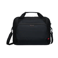 black targus laptop briefcase on white background