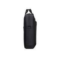 targus laptop briefcase side view black on white background