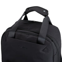 Targus black laptop backpack top handle detail