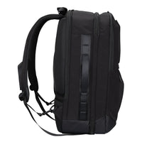 Targus black laptop backpack side view