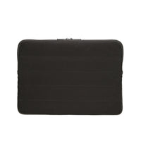 Black laptop sleeve on a white background
