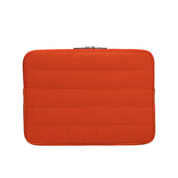 Orange laptop sleeve on a white background