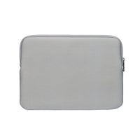 Gray laptop sleeve on a white background