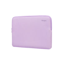 Purple laptop sleeve with Targus brand name on a white background