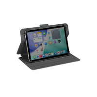 Tablet with a protective case on a white background