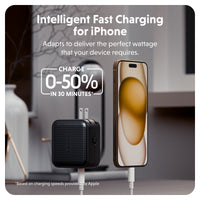 HyperJuice® 70W USB-C GaN Safety Tested Travel Charger - Black