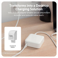 HyperJuice® 100W USB-C GaN Safety Tested Travel Charger - White