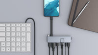 Hyper USB Hubs HyperDrive 7-in-2 Duo Pro USB-C Hub for MacBook Pro 2021 HD575-GRY-GL 6941921148300